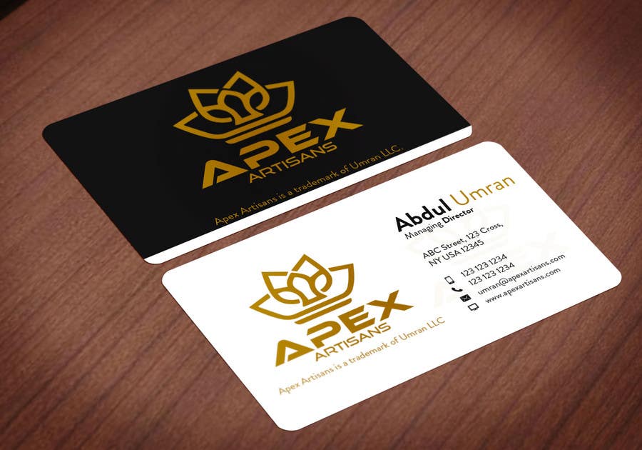 Participación en el concurso Nro.155 para                                                 Design Business Cards for Apex Artisans
                                            