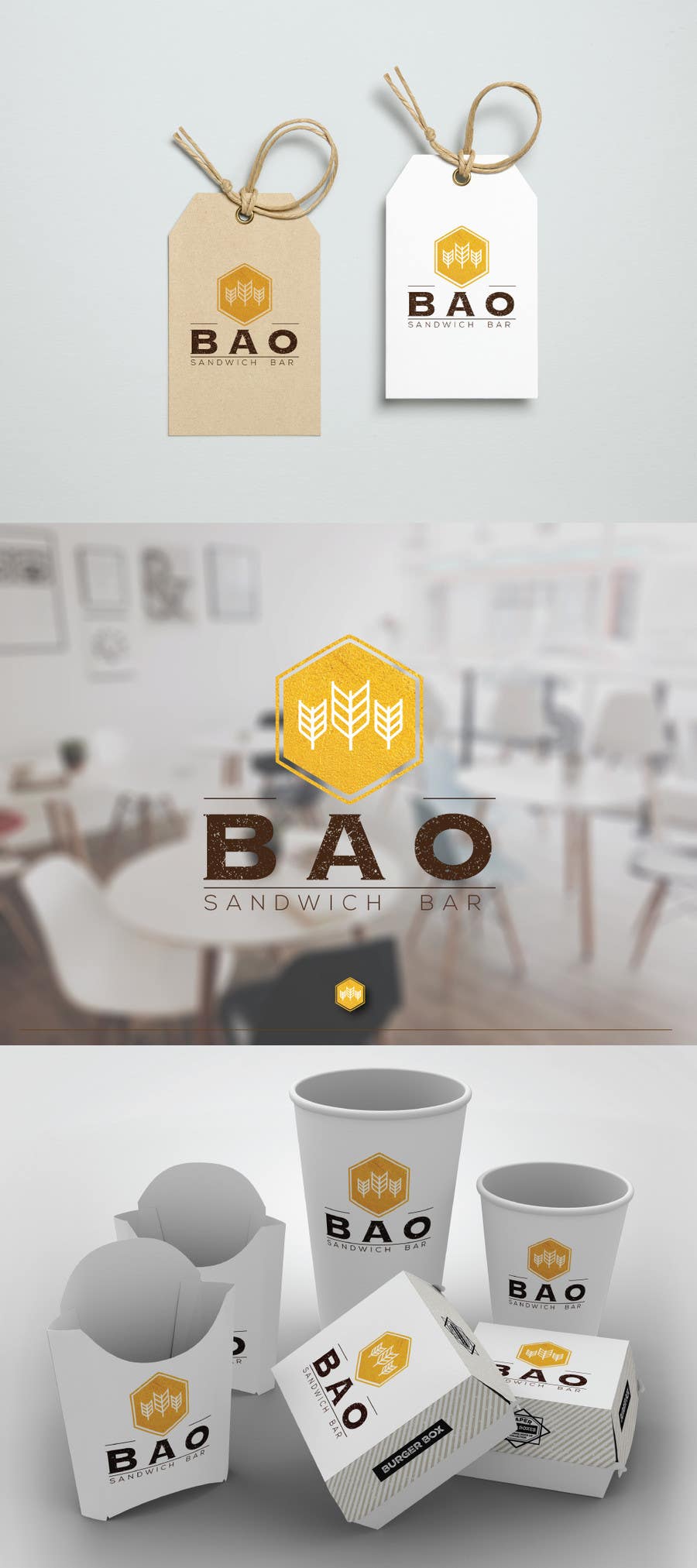 Конкурсна заявка №309 для                                                 Bao Sandwich Bar - Design a Logo
                                            