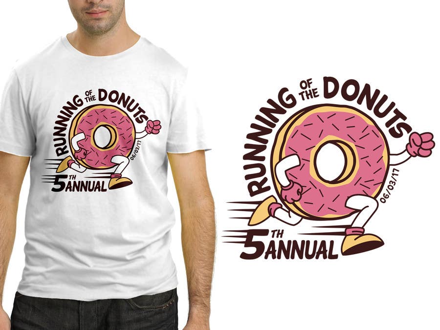 Конкурсна заявка №51 для                                                 Design a T-shirt for the 5th Annual Running of the Donuts
                                            