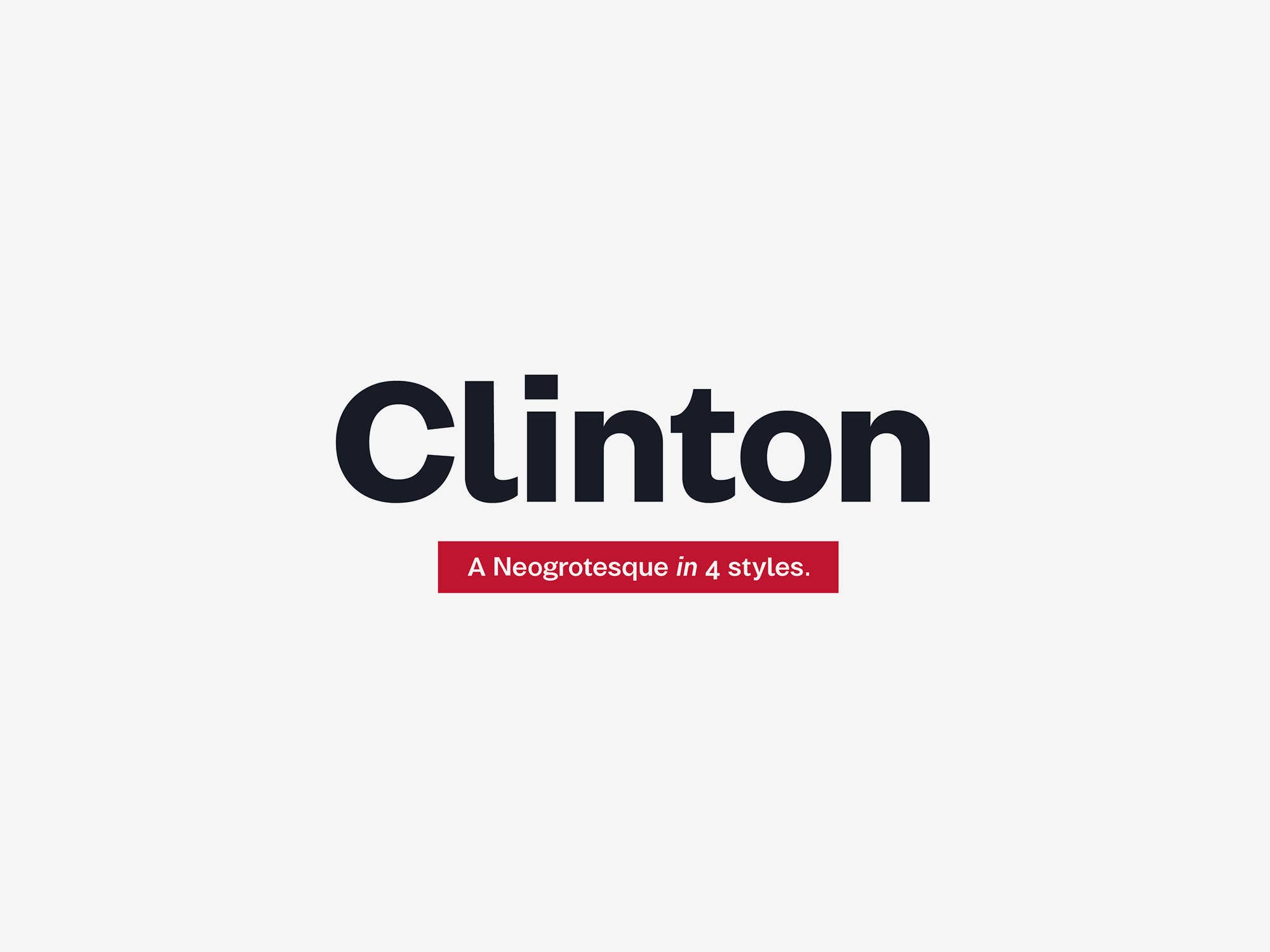 Clinton font
