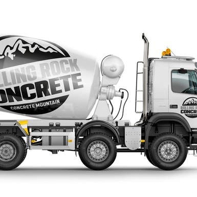 Rolling Rock Concrete Logo and Brand