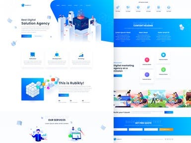 Landing Page - Rubikly Agency
